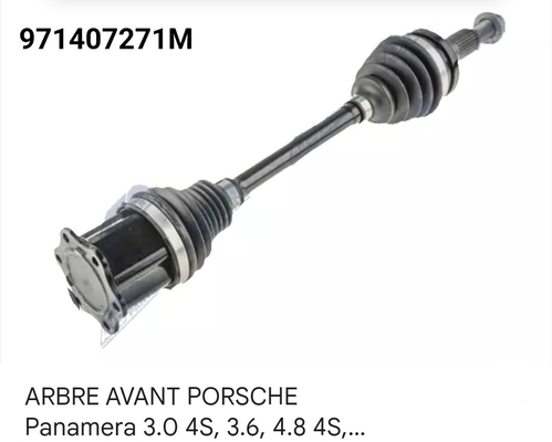 Porcellana Componente di ricambio per asse di trasmissione in acciaio pesante rivestito in polvere per Porsche Panamera (971) fornitore